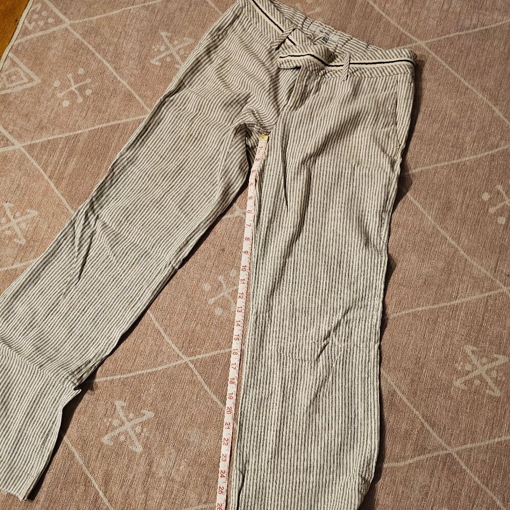 Zara seersucker low rise wide leg pant
